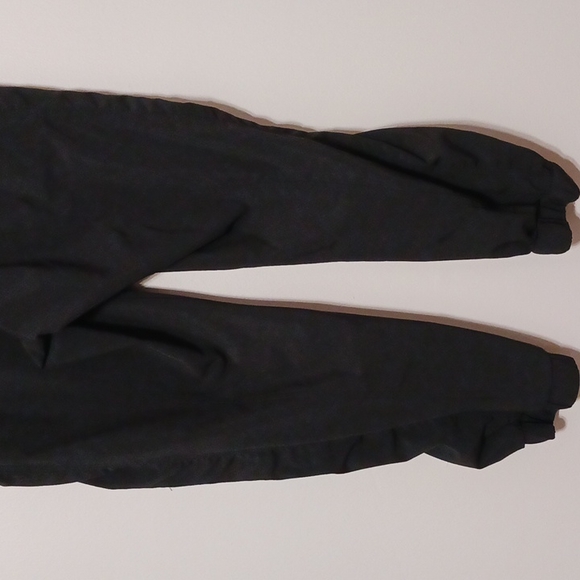 Athleta size 2 Black Elastic waist drawstring 4 zippered pockets cropped Polyst. - Picture 6 of 7